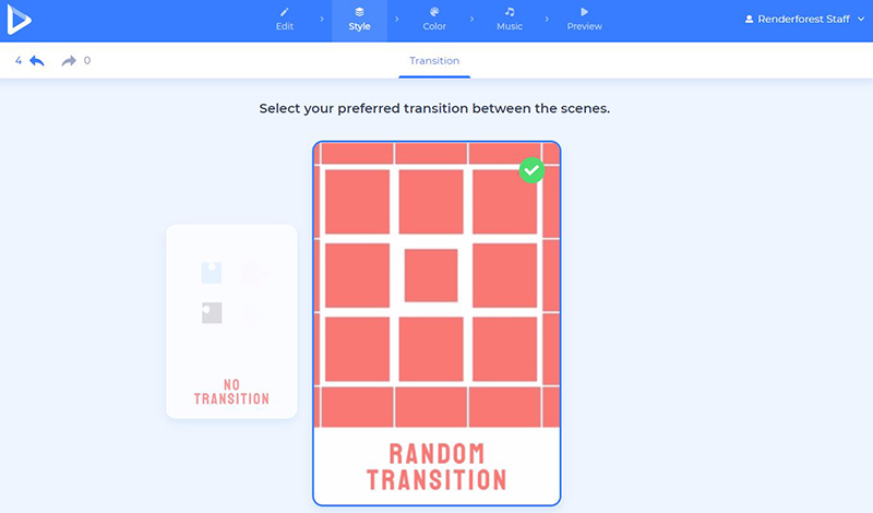Monthly Video Report - transition