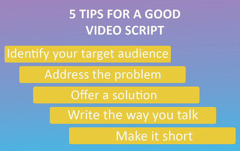 Video landing pages - video script tips