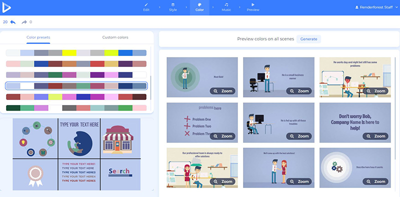 Make Explainer Video - color