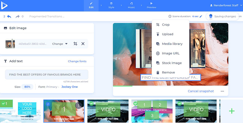 online shop promo - add media