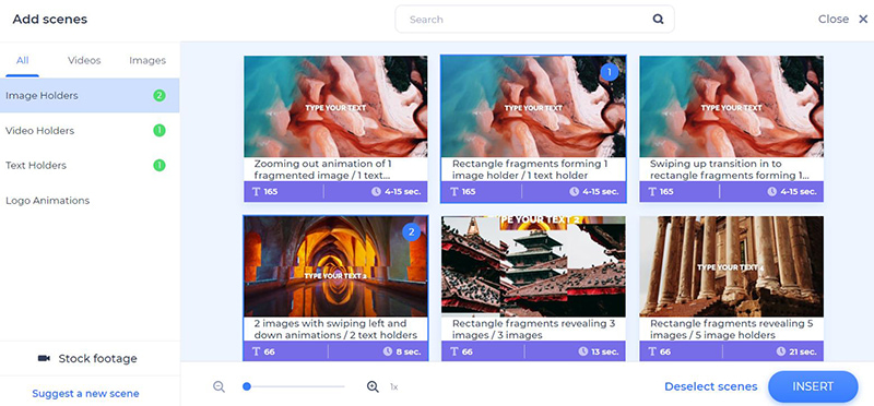 online shop promo - scenes