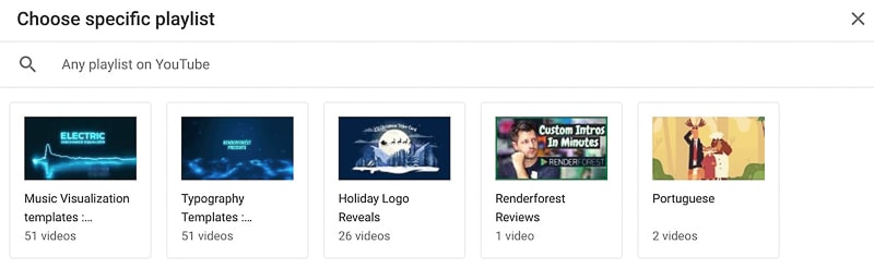 youtube end screen playlist