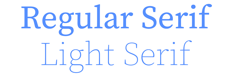 what is typography - serif