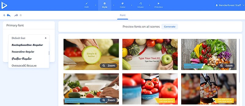 Tasty Recipe Videos - edit font