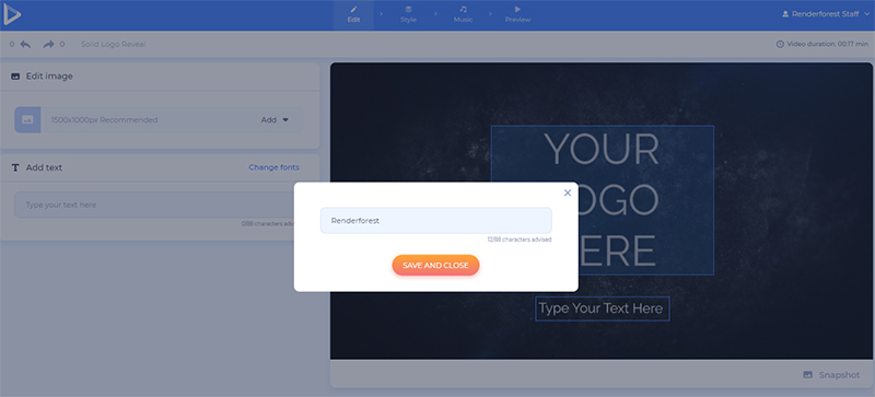 Make movie intro - logo