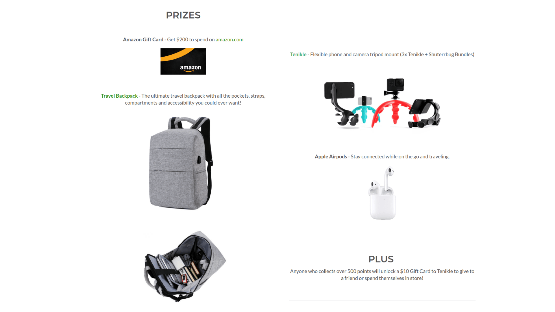 amazon products giveaway