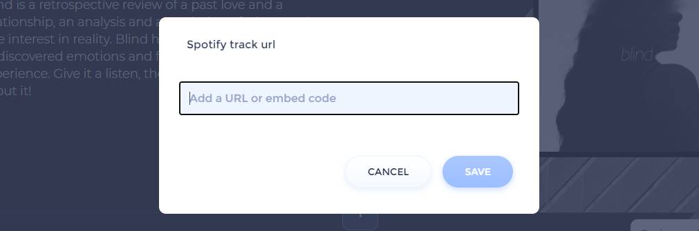 make website with renderforest add music