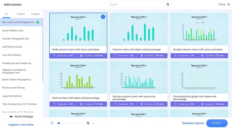 infographic videos - charts