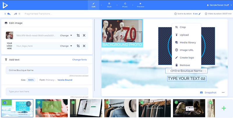 online shop promo - add logo