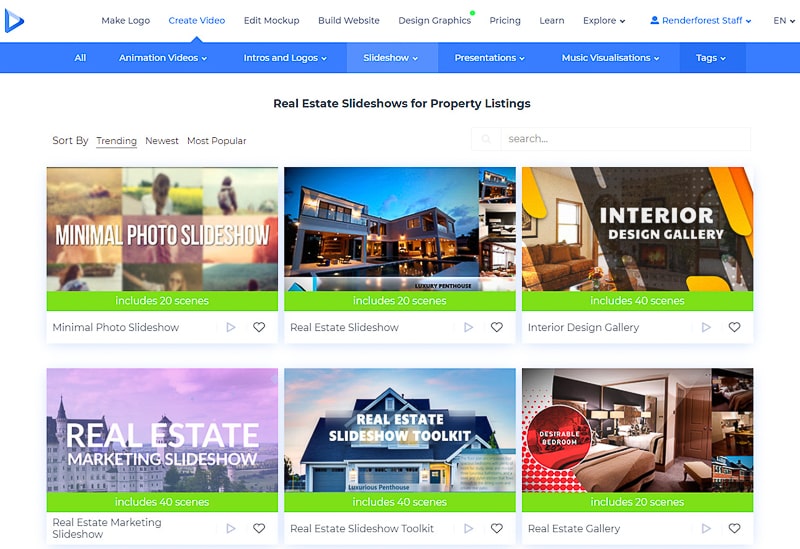 real estate slideshow - templates