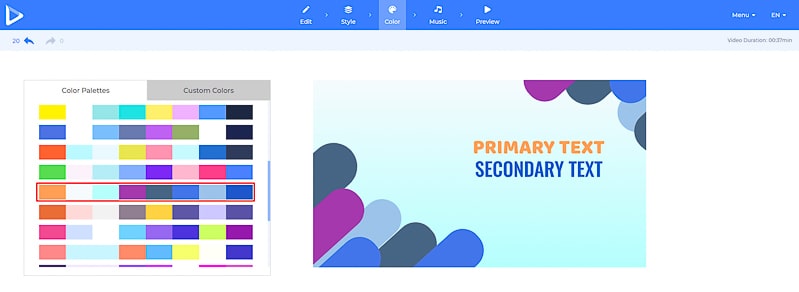 preview the scenes with snapshot feature