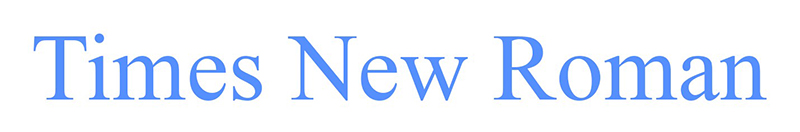 qu'est-ce que la typographie - times new roman