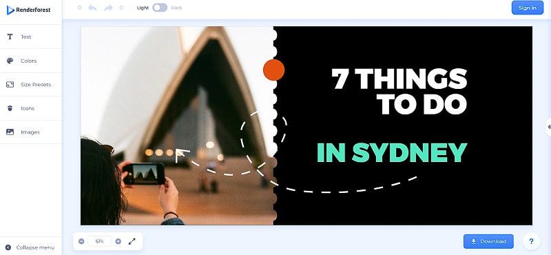 edit graphics online with Renderforest