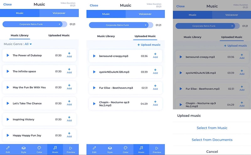 renderforest iphone app music