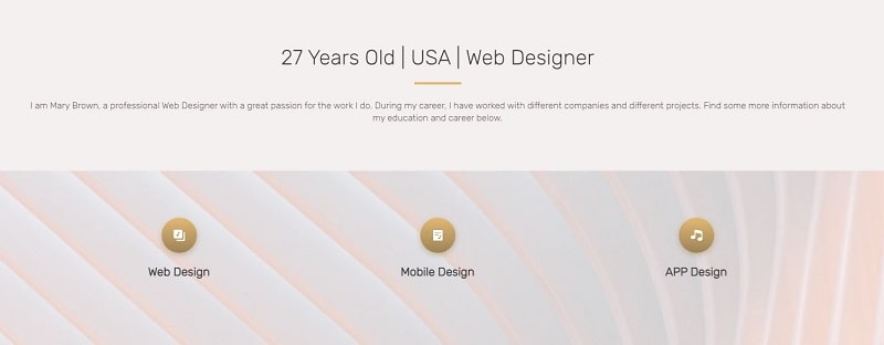 web designer portfolio template