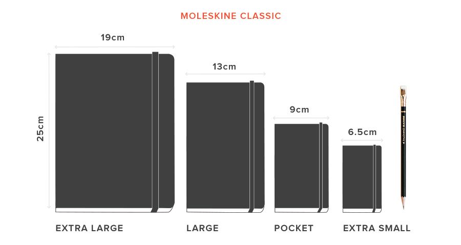 notebook sizes
