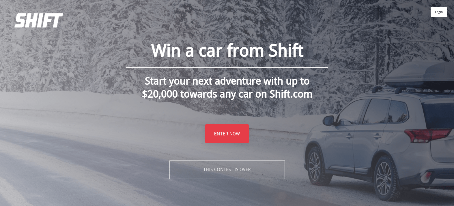 Shift car giveaway