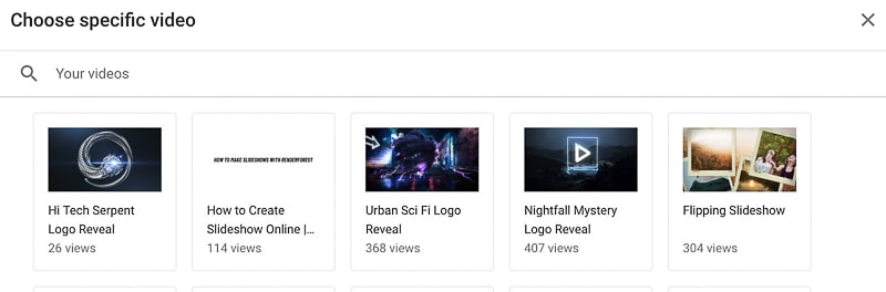 youtube channel videos