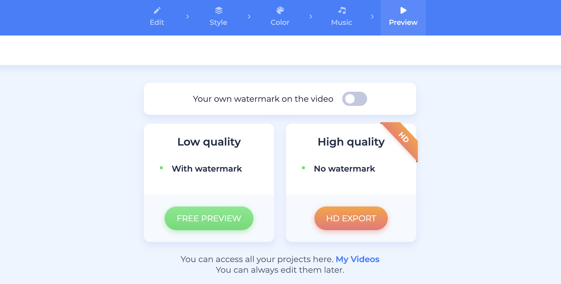 sync voiceover preview