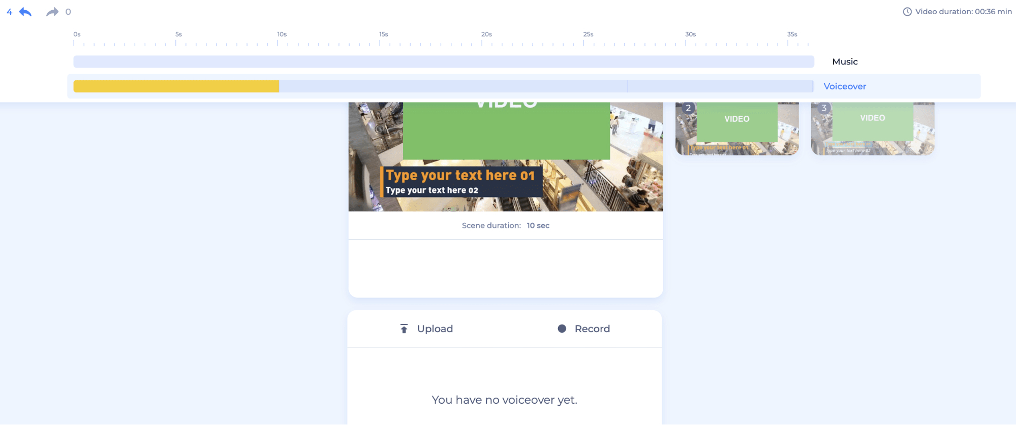 sync voiceover scenes