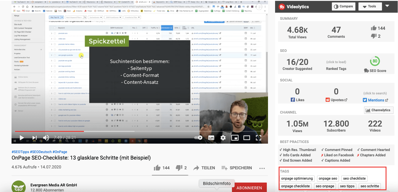 youtube On Page SEO TubeBuddy