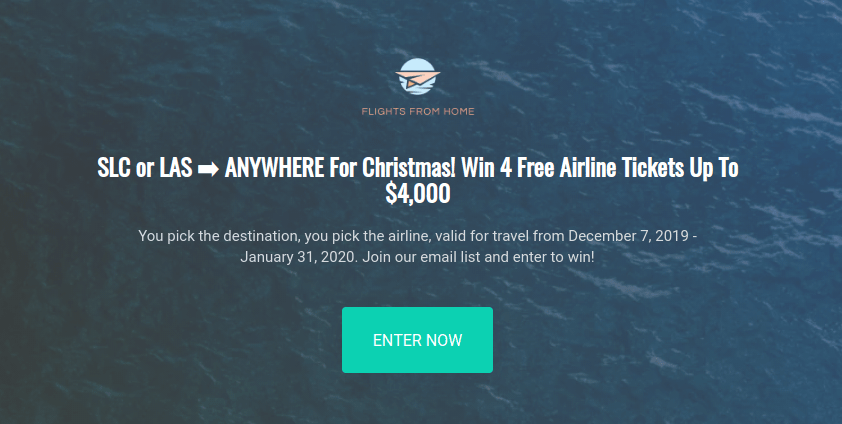 flights from home competition