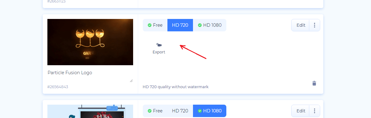 HD 720 video quality
