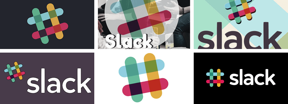 slack logo backgrounds