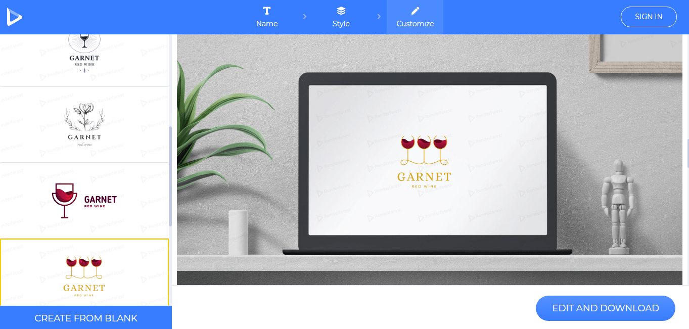 wine brand logo designs