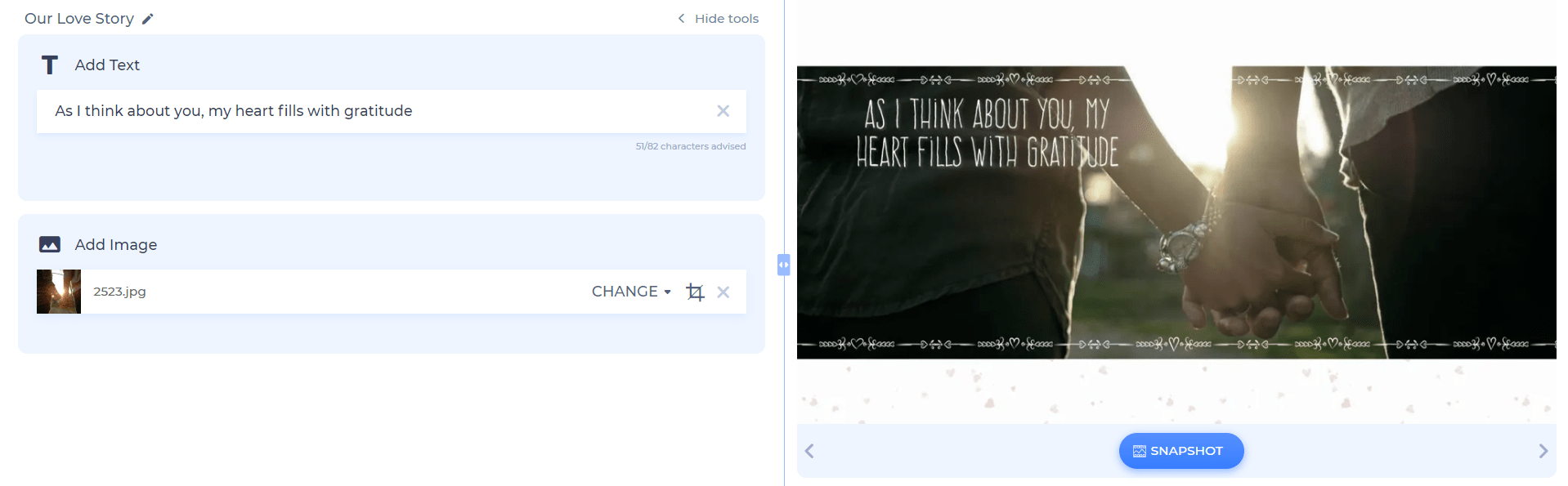 valentines day video creation