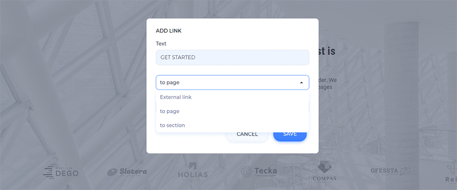 customizable website components