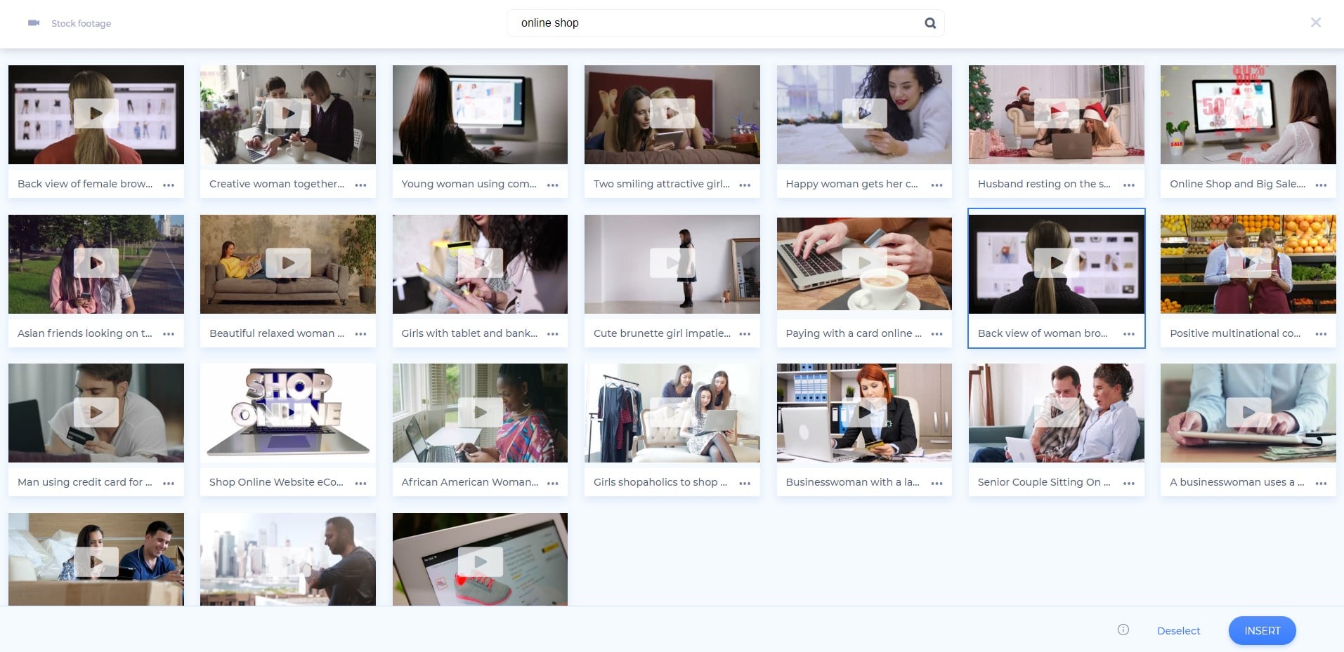 store promo stock footage library