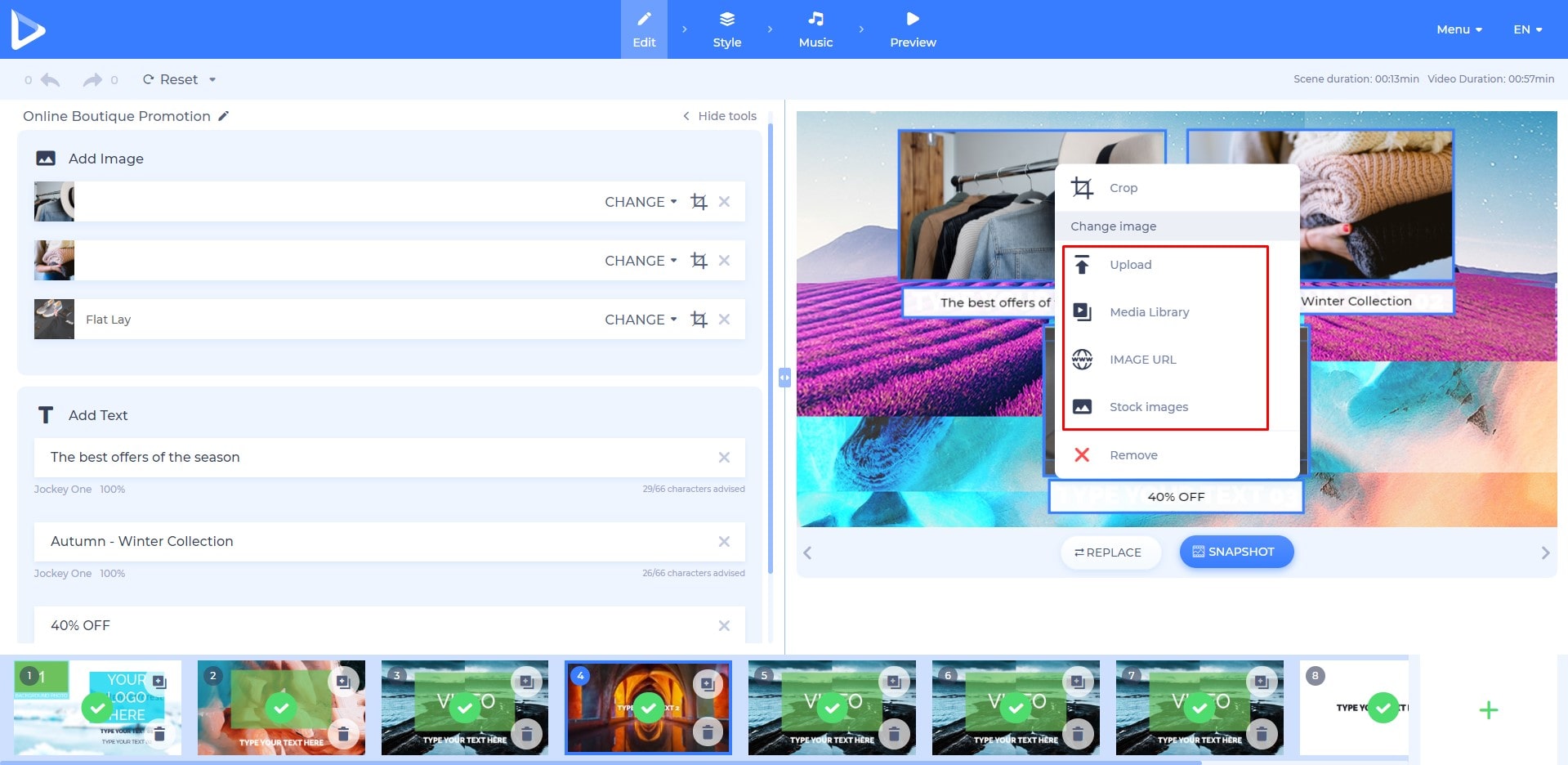 store promo add your image