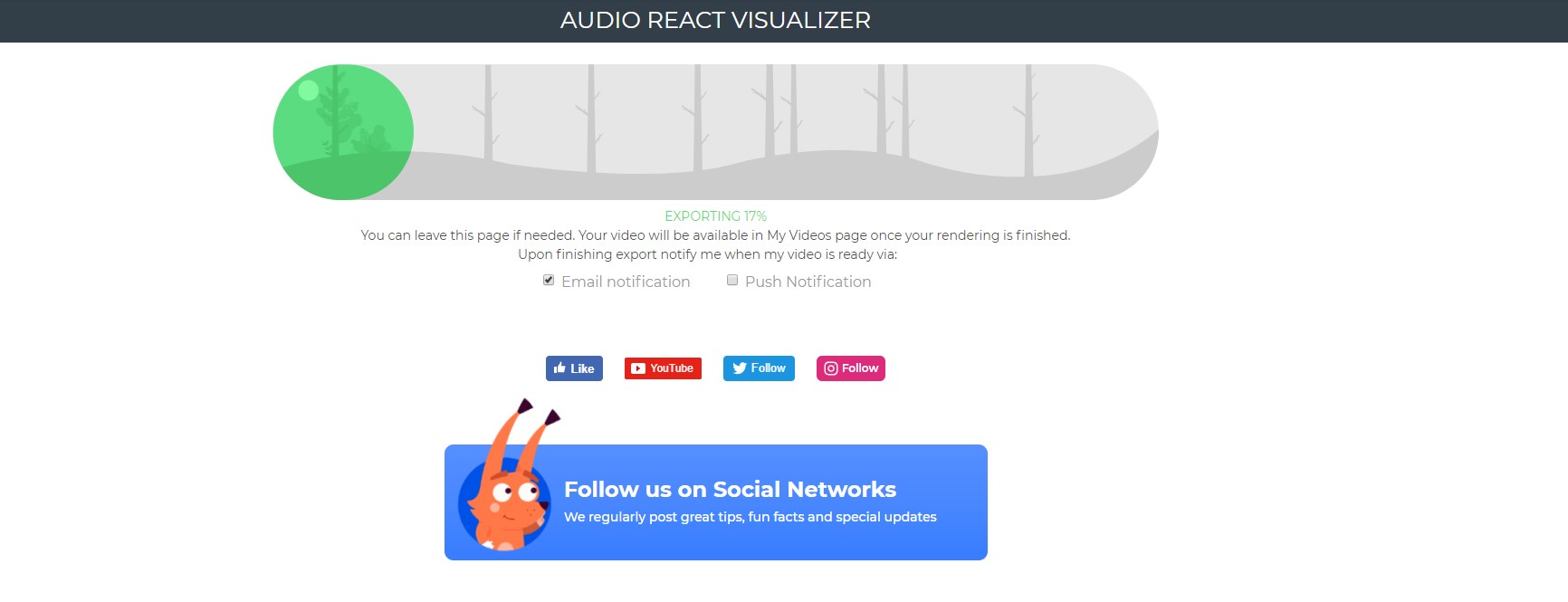 Music Visualization video render