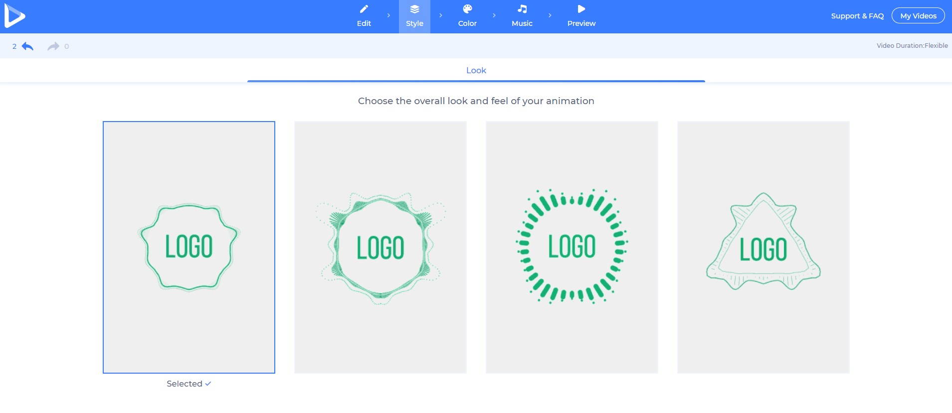 Music Visualization style