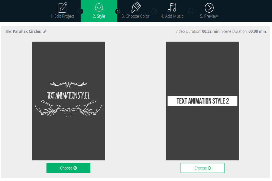 Renderforest Style Editor