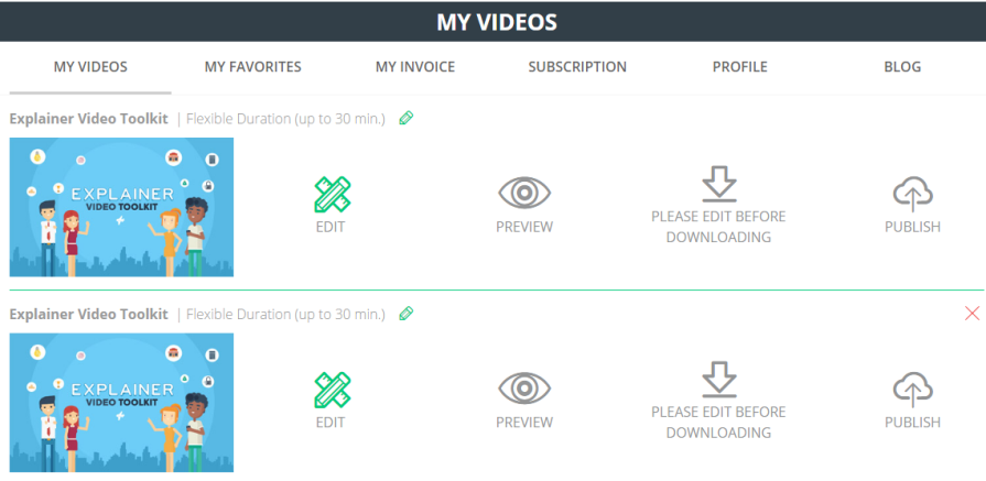 Renderforest Мои Видео