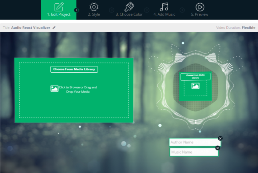 Éditeur de Visualisation d'Audio Réaction
