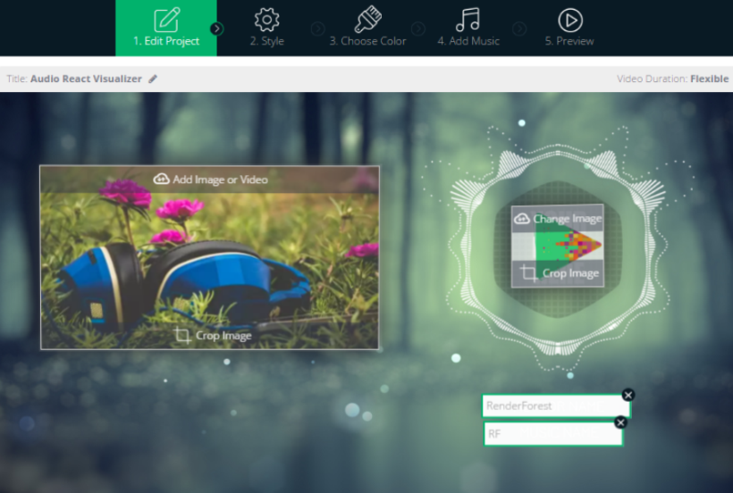 Éditeur de Visualisation d'Audio Réaction