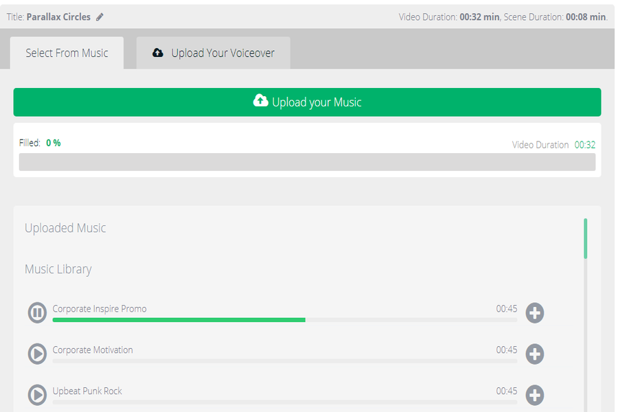 Renderforest Upload Your Music