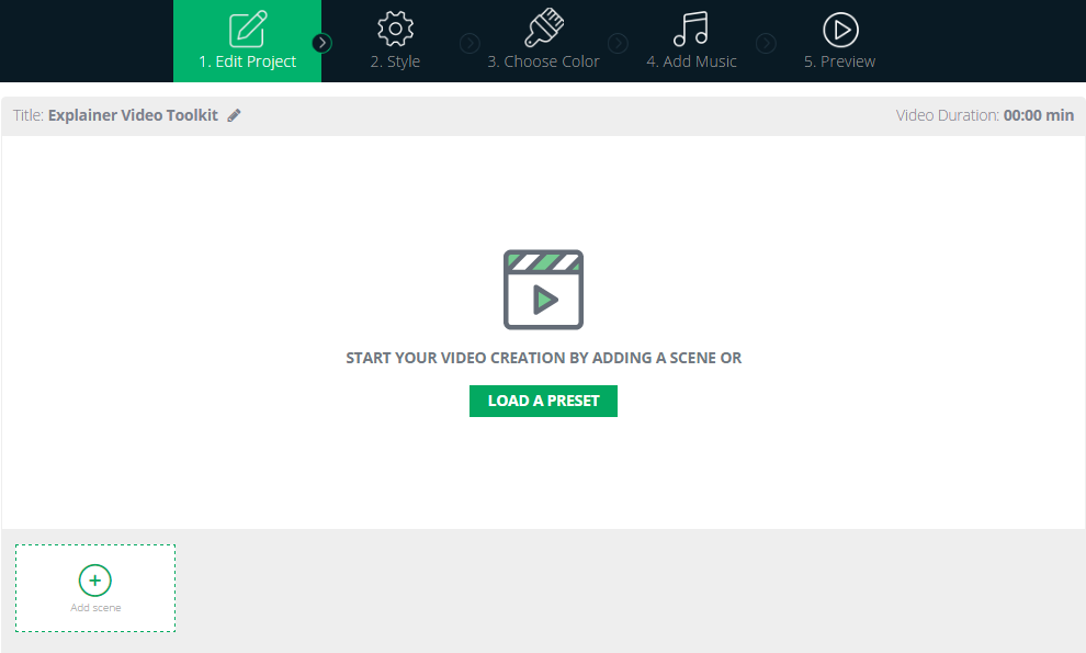 Renderforest Edit Project