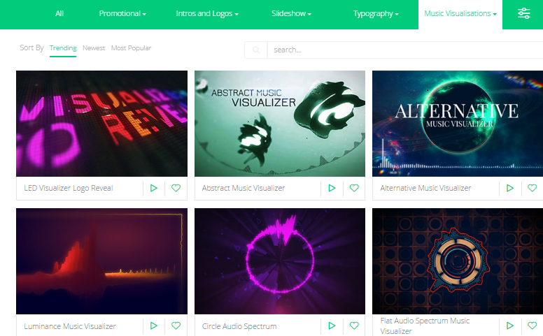 Шаблоны Визуализации Музыки