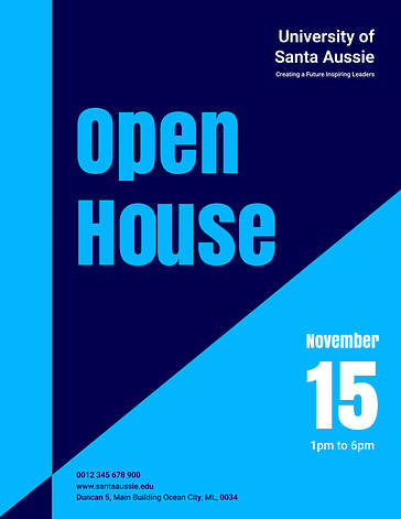 University Open House Visuals