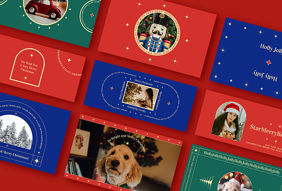 Set visuel des vœux de fin d՛année