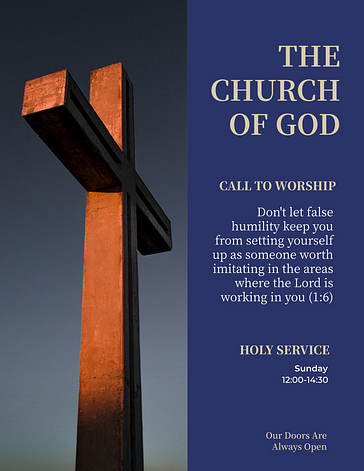 Werbeset für Gottesdienste