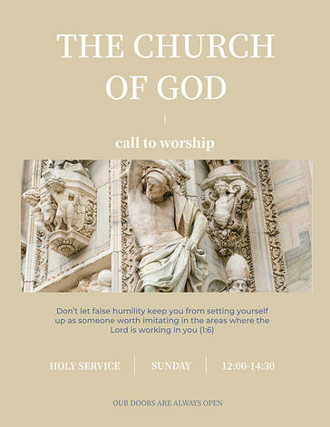 Werbeset für Gottesdienste