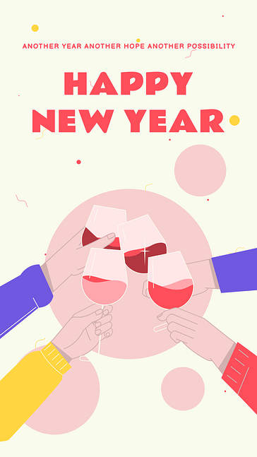 Modèles pour la fête du Nouvel An