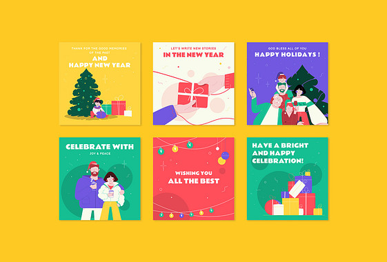 Modèles pour la fête du Nouvel An