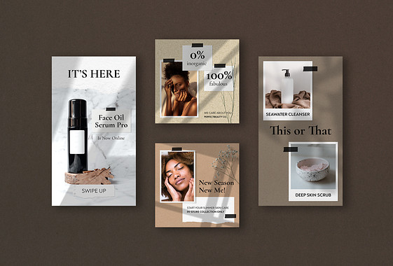 Cosmetics Vintage Design Kit