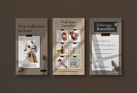 Cosmetics Vintage Design Kit